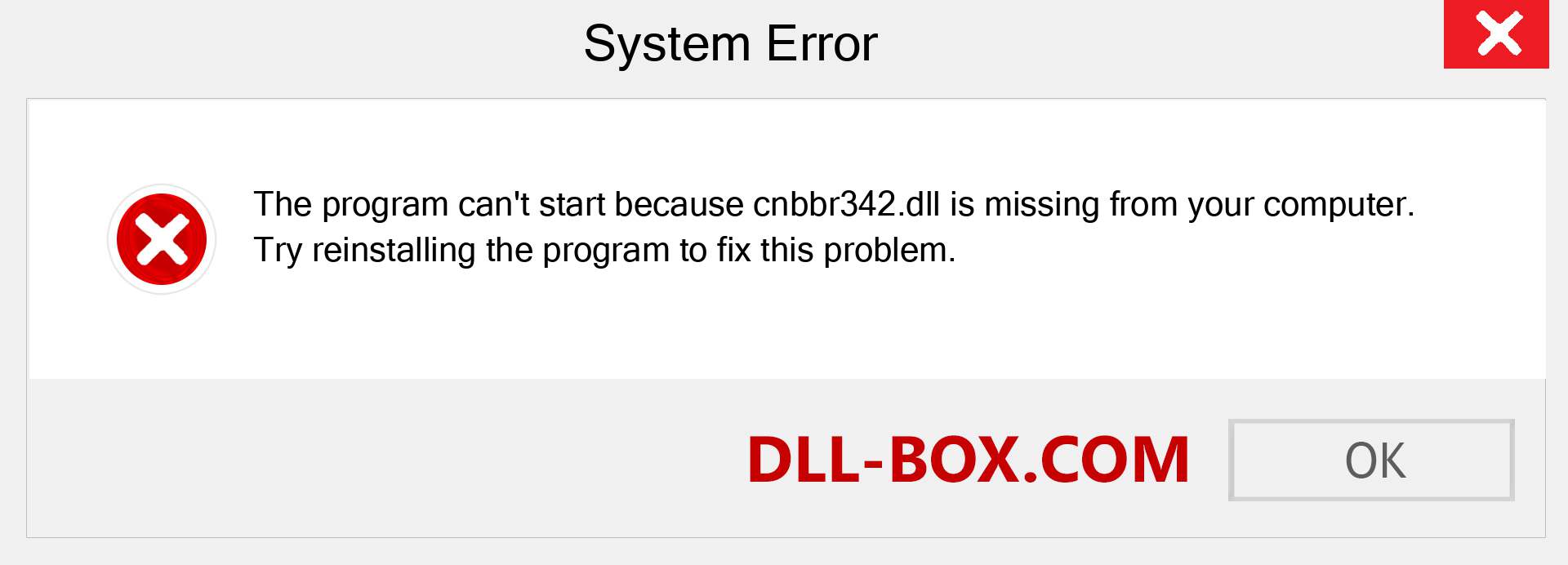  cnbbr342.dll file is missing?. Download for Windows 7, 8, 10 - Fix  cnbbr342 dll Missing Error on Windows, photos, images